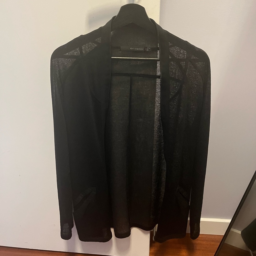 Elegant Black see through Zip Top